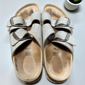 Birkenstock Metallic Sandals with Buckles